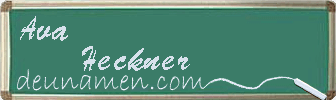 Ava Heckner Visitenkarte
